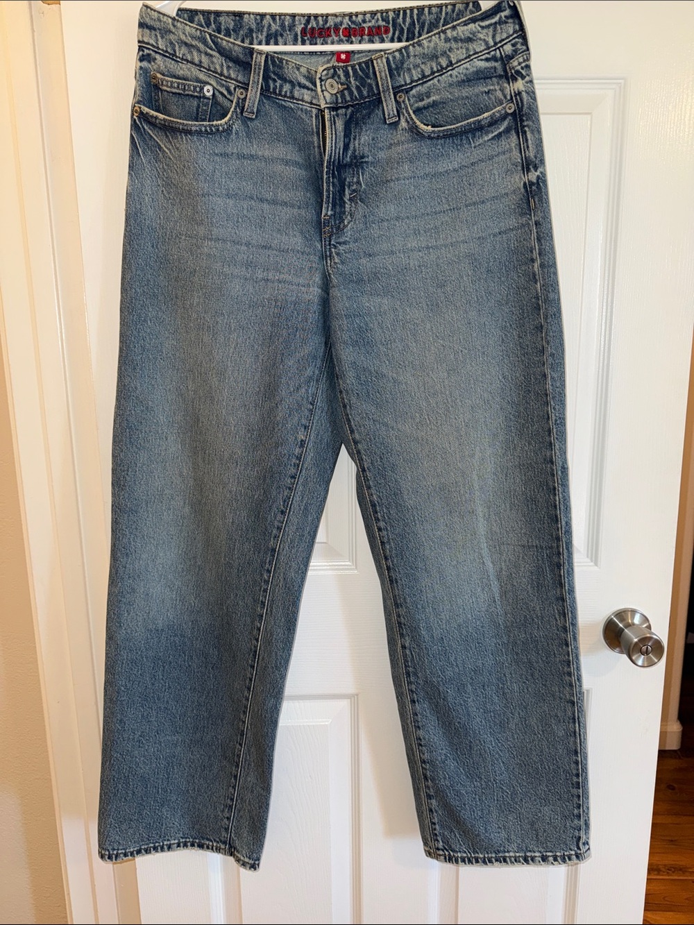 Lucky Brand Light Blue Straight-Leg Regular Jeans
